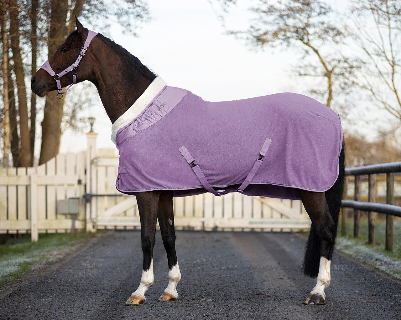 QHP Fleece Rug "Gloss"