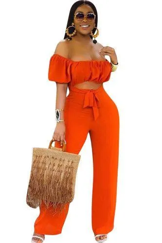 Queening  Off shoulder Jumpsuit