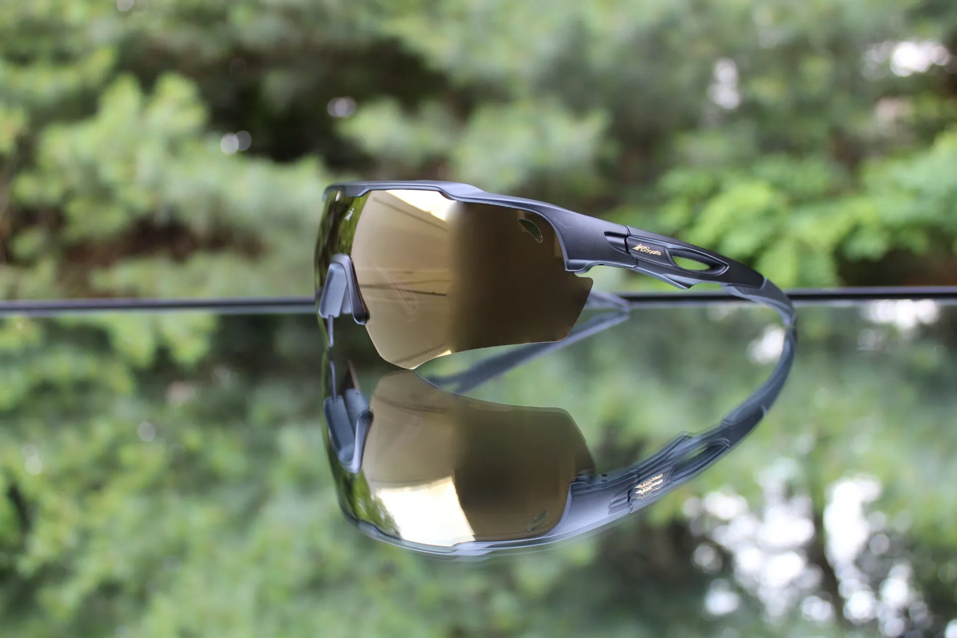 "Apex" Sports Performance Sunglasses (Gold)