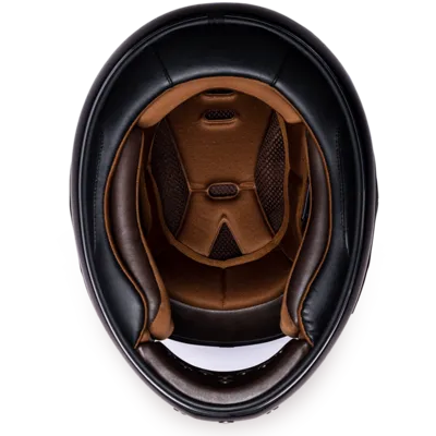 R1-B D.O.T. FULL FACE: DAYTONA RETRO: DULL BLACK