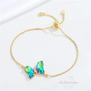 Radiant Wings Bracelet in Green - WOW WED