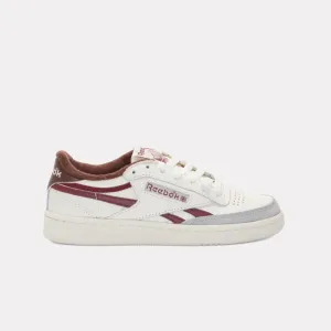 Reebok Footwear Men Club C Revenge Vintage Shoes CHALK/BURGUNDY/GREY