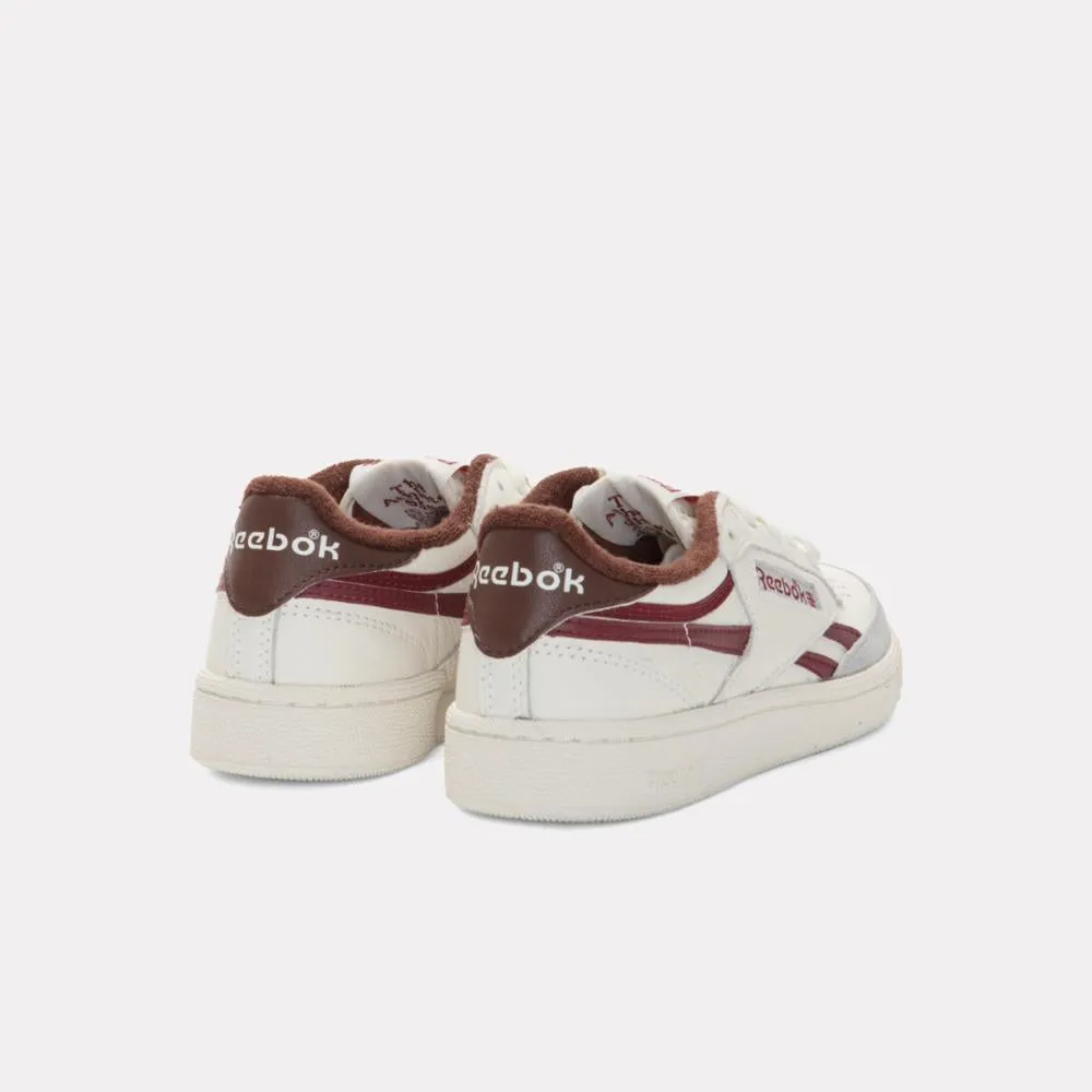 Reebok Footwear Men Club C Revenge Vintage Shoes CHALK/BURGUNDY/GREY