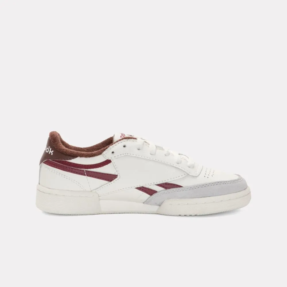 Reebok Footwear Men Club C Revenge Vintage Shoes CHALK/BURGUNDY/GREY