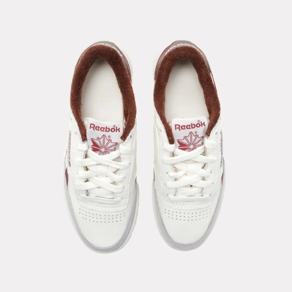 Reebok Footwear Men Club C Revenge Vintage Shoes CHALK/BURGUNDY/GREY