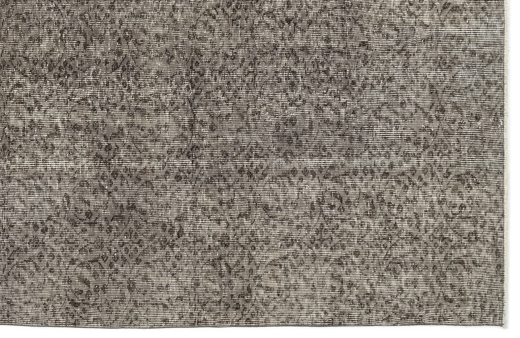Retro Design Gray Over Dyed Vintage Rug 5'6'' x 9'5'' ft 167 x 287 cm