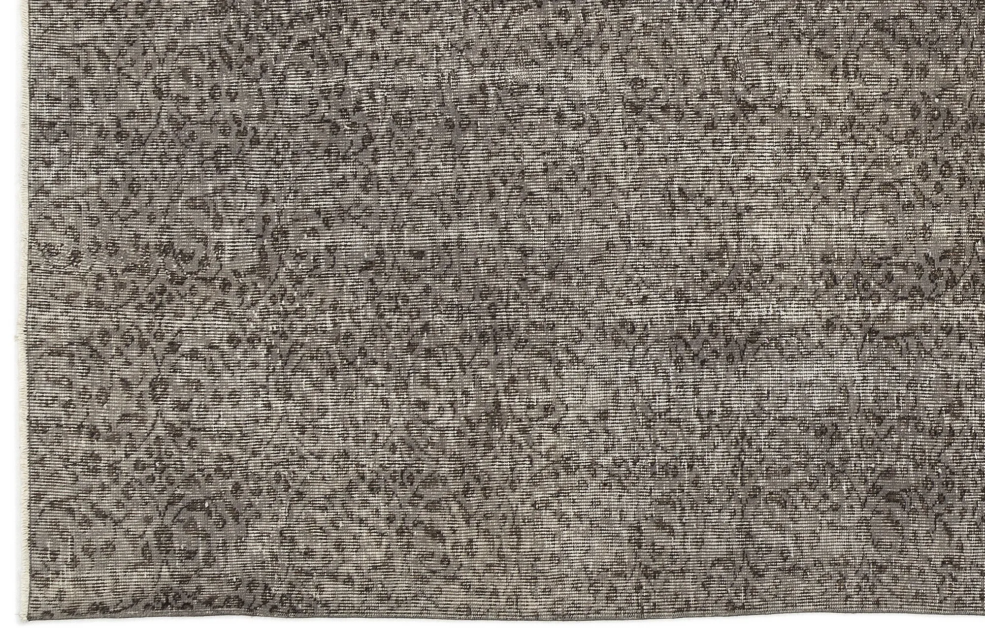 Retro Design Gray Over Dyed Vintage Rug 5'6'' x 9'5'' ft 167 x 287 cm