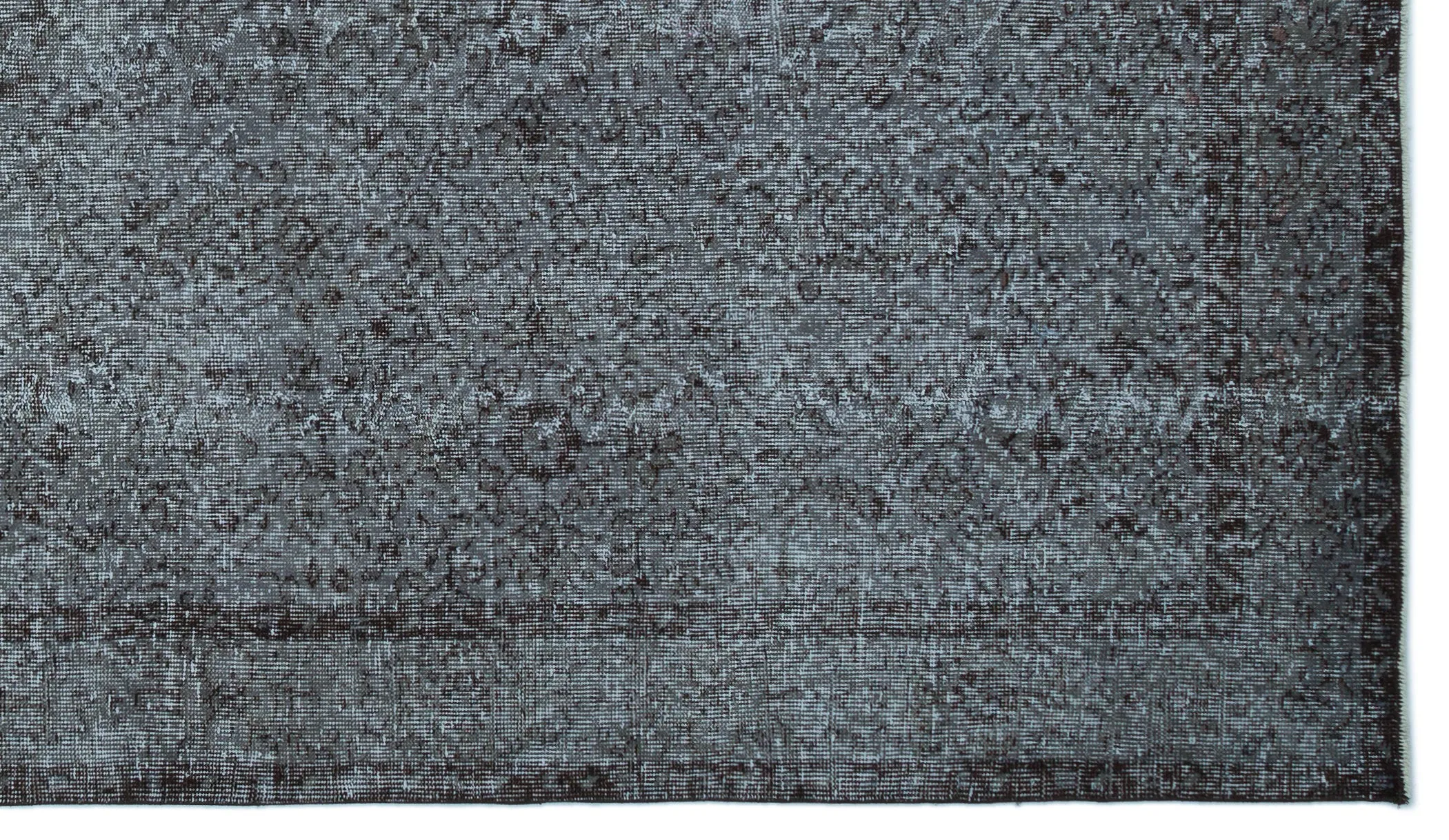 Retro Design Gray Over Dyed Vintage Rug 5'6'' x 9'8'' ft 168 x 295 cm