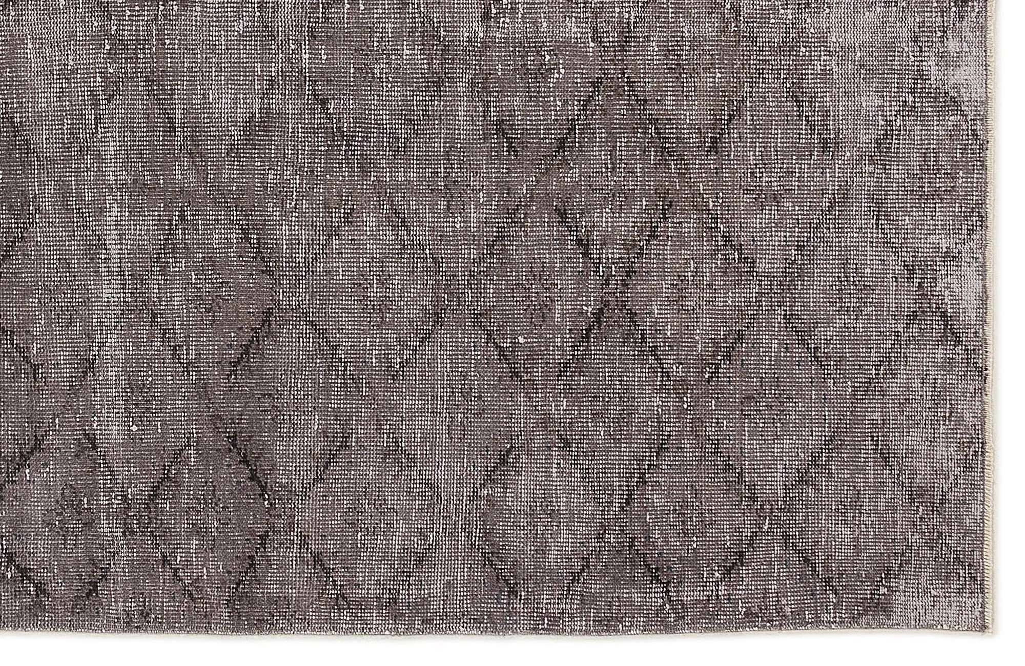 Retro Design Gray Over Dyed Vintage Rug 5'7'' x 8'12'' ft 171 x 274 cm
