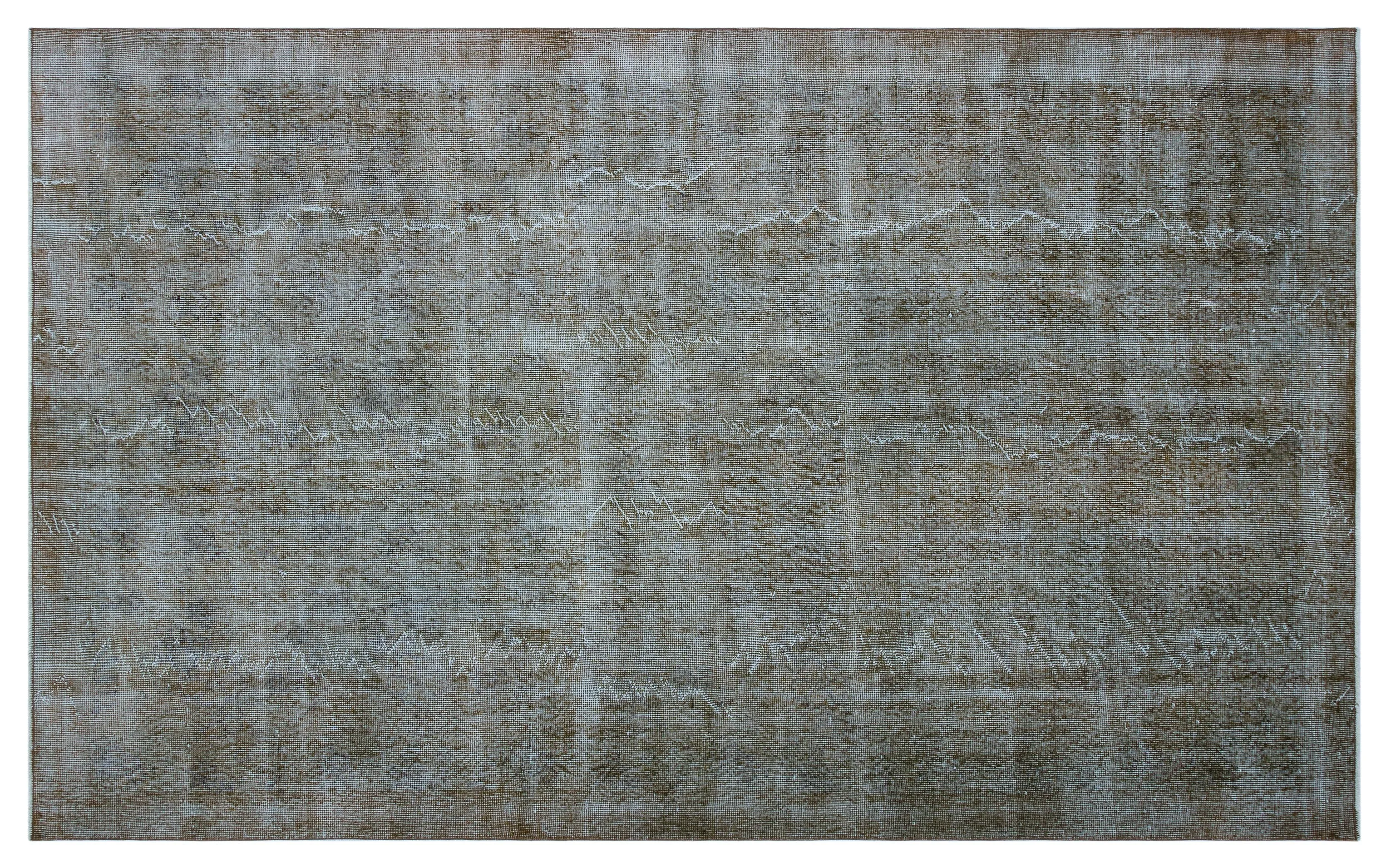 Retro Design Gray Over Dyed Vintage Rug 5'7'' x 9'0'' ft 169 x 275 cm
