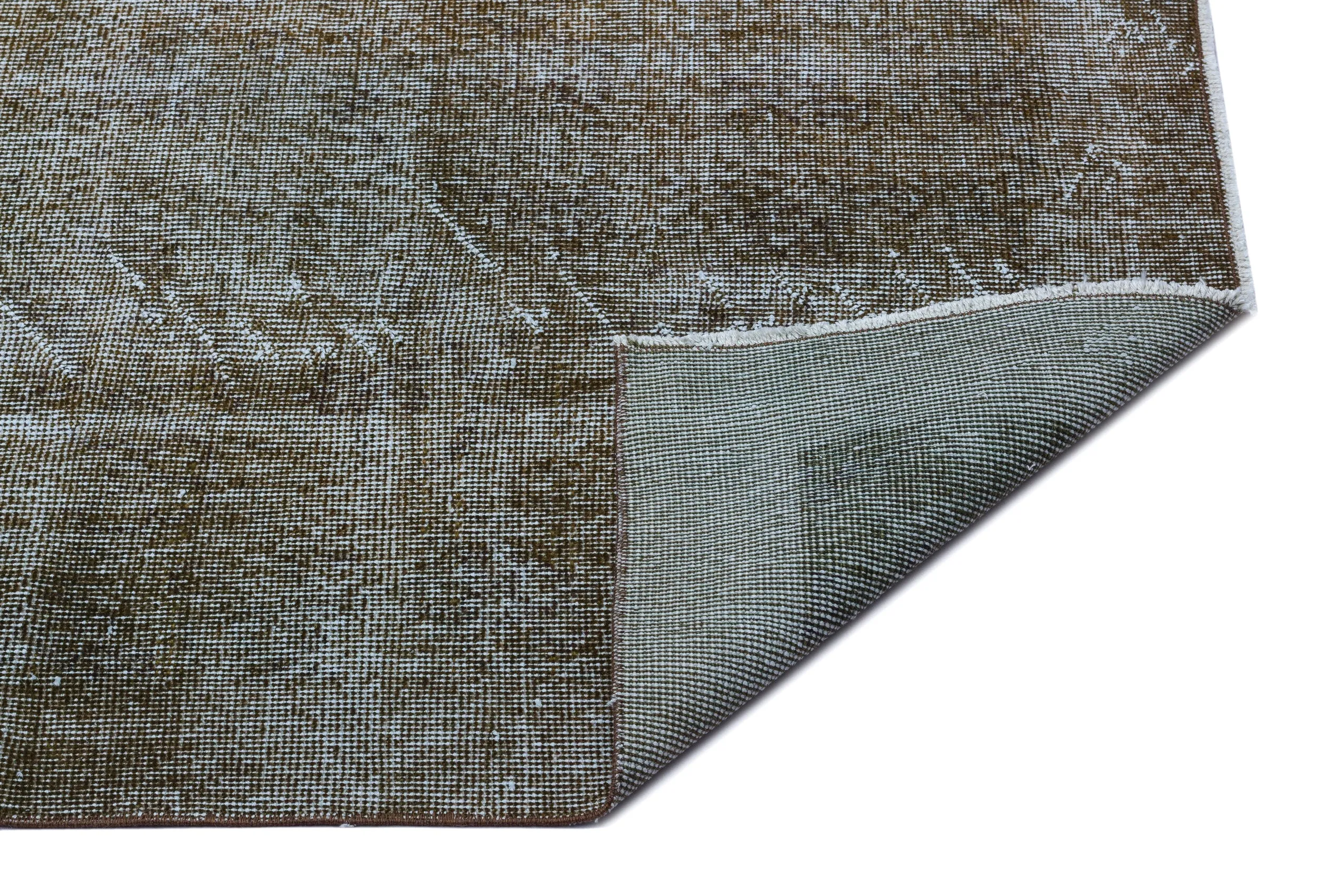 Retro Design Gray Over Dyed Vintage Rug 5'7'' x 9'0'' ft 169 x 275 cm