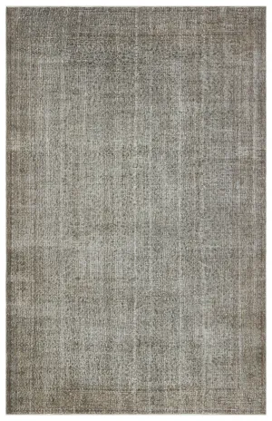 Retro Design Gray Over Dyed Vintage Rug 6'9'' x 10'7'' ft 207 x 322 cm