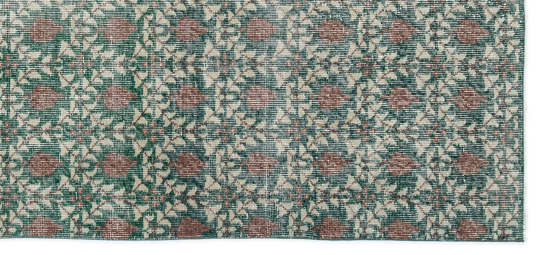 Retro Design Naturel Over Dyed Vintage Rug 3'10'' x 8'2'' ft 117 x 250 cm
