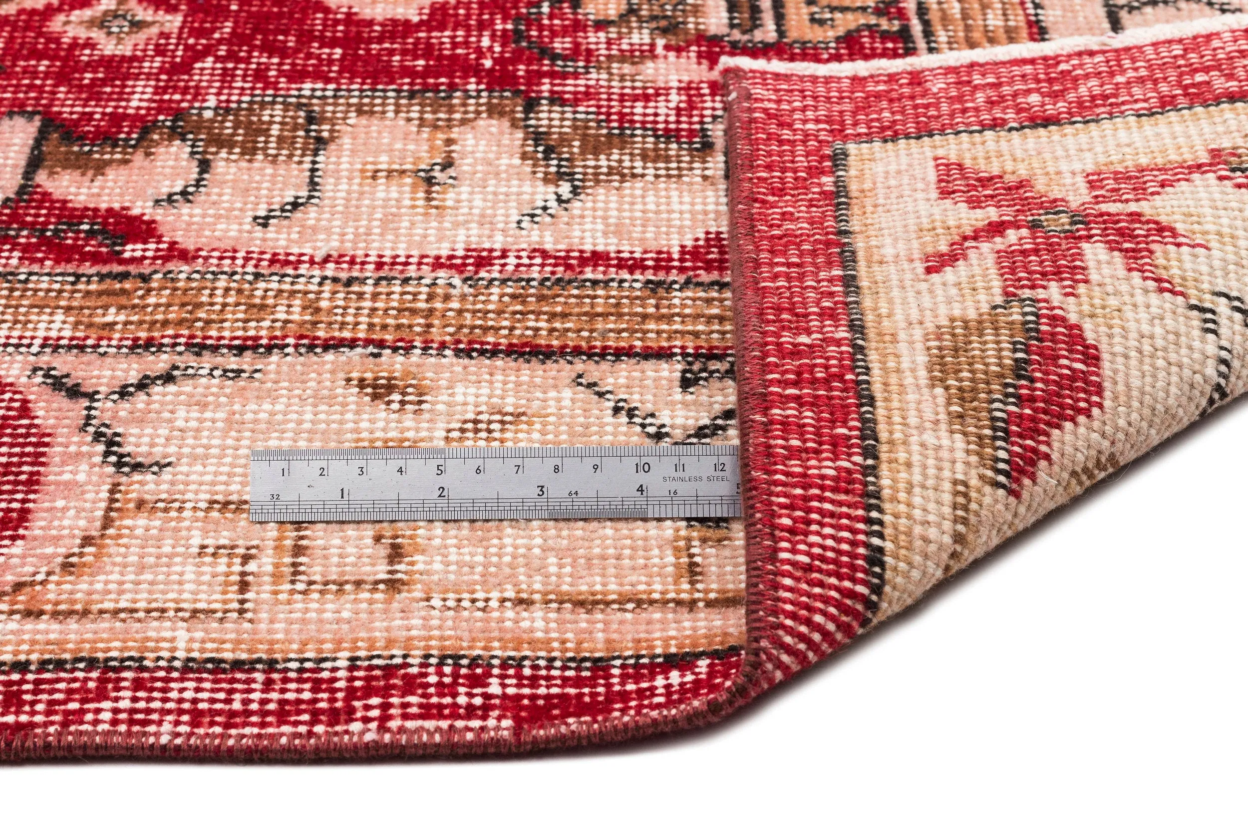 Retro Design Naturel Over Dyed Vintage Rug 5'10'' x 9'8'' ft 178 x 295 cm