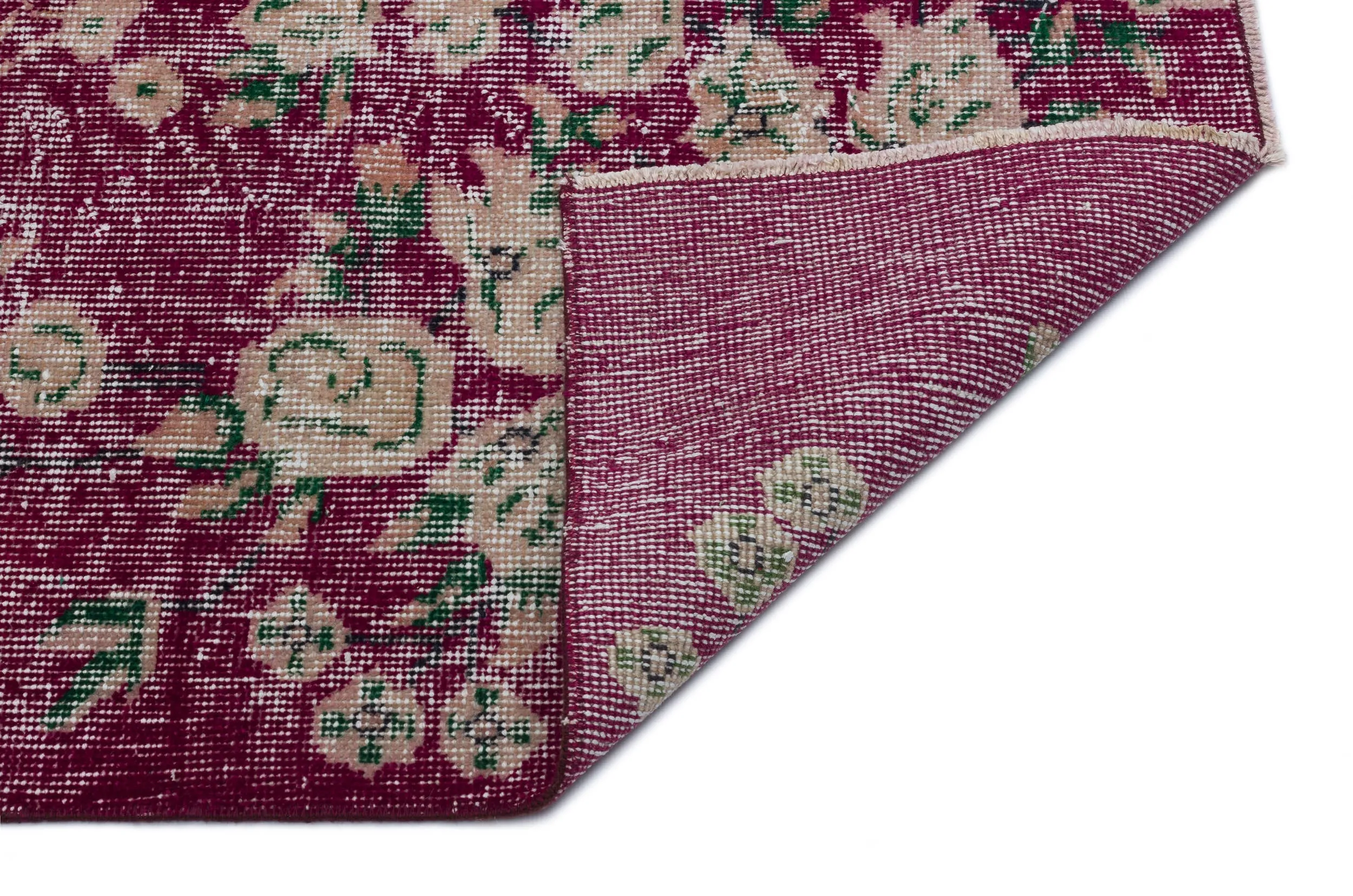 Retro Design Naturel Over Dyed Vintage Rug 5'11'' x 8'5'' ft 180 x 257 cm