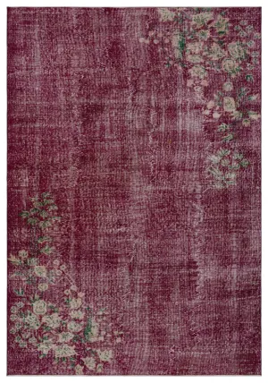 Retro Design Naturel Over Dyed Vintage Rug 5'11'' x 8'5'' ft 180 x 257 cm