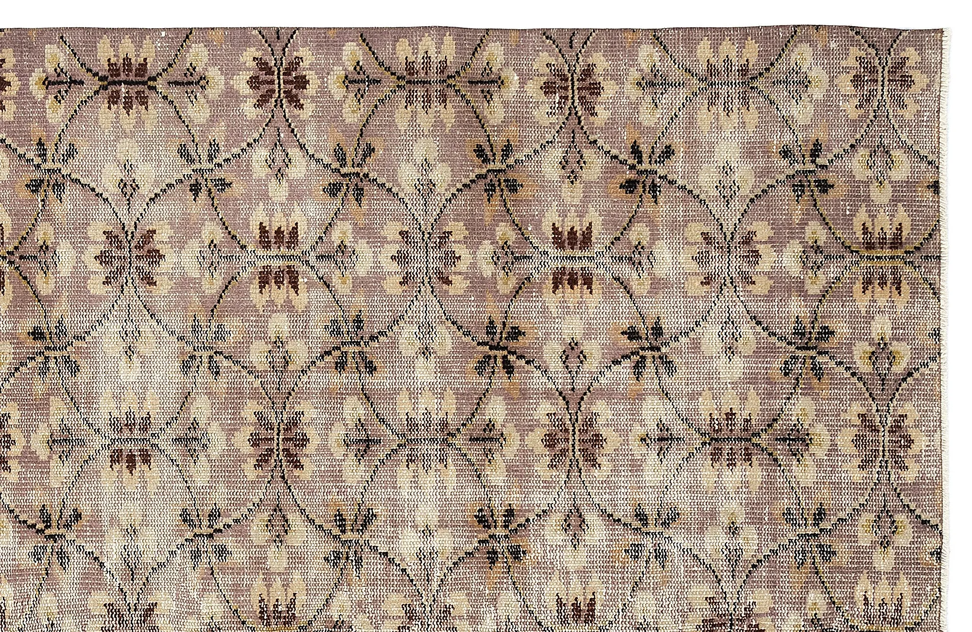 Retro Design Naturel Over Dyed Vintage Rug 5'11'' x 9'7'' ft 181 x 293 cm