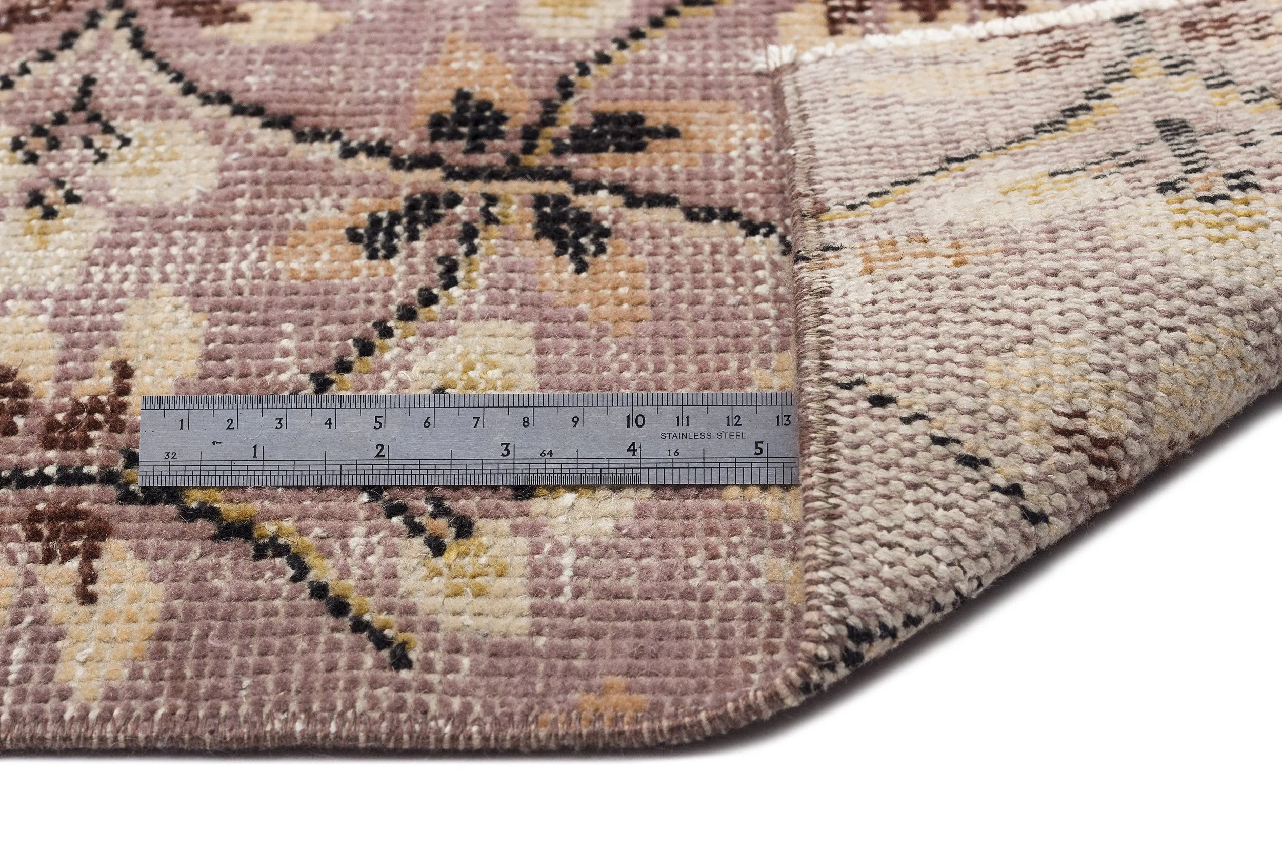 Retro Design Naturel Over Dyed Vintage Rug 5'11'' x 9'7'' ft 181 x 293 cm
