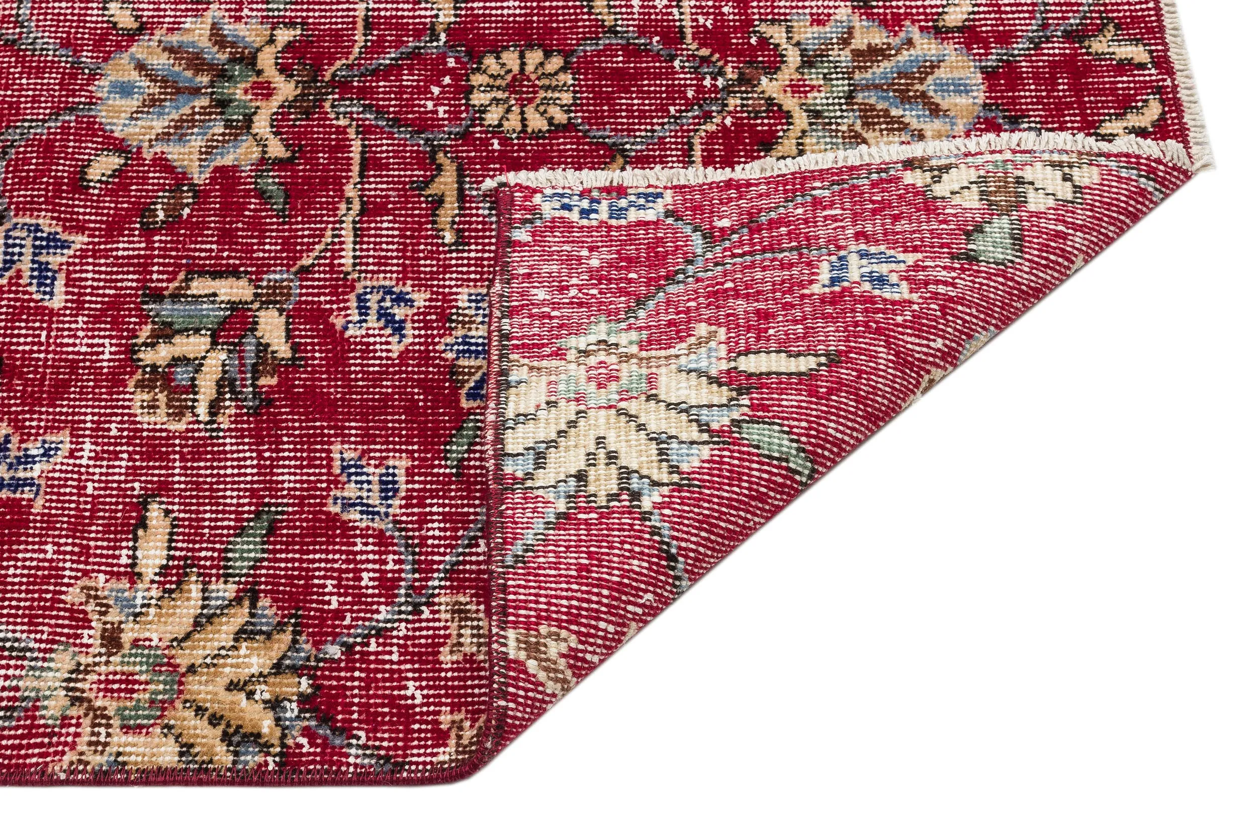 Retro Design Naturel Over Dyed Vintage Rug 5'2'' x 8'6'' ft 157 x 260 cm