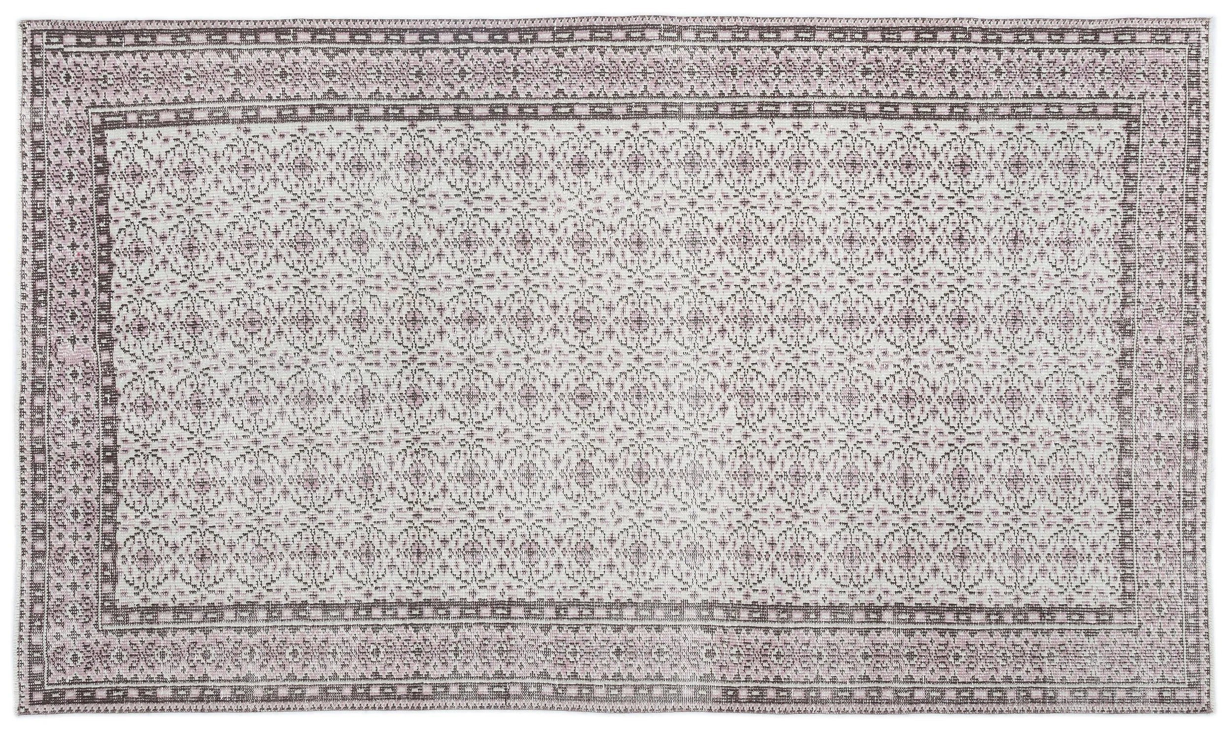 Retro Design Naturel Over Dyed Vintage Rug 5'3'' x 8'11'' ft 160 x 273 cm