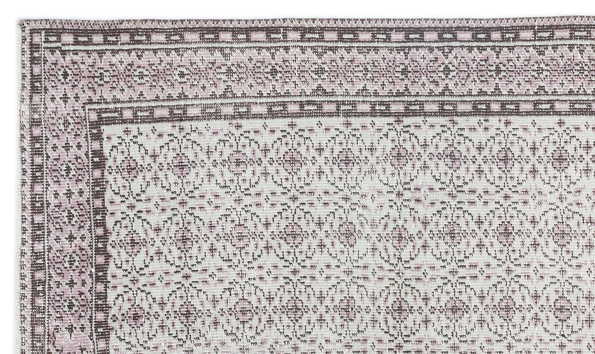 Retro Design Naturel Over Dyed Vintage Rug 5'3'' x 8'11'' ft 160 x 273 cm