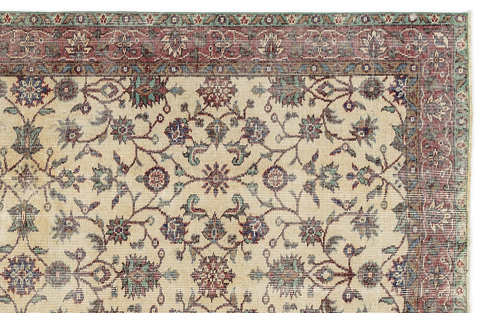 Retro Design Naturel Over Dyed Vintage Rug 5'3'' x 8'8'' ft 160 x 264 cm