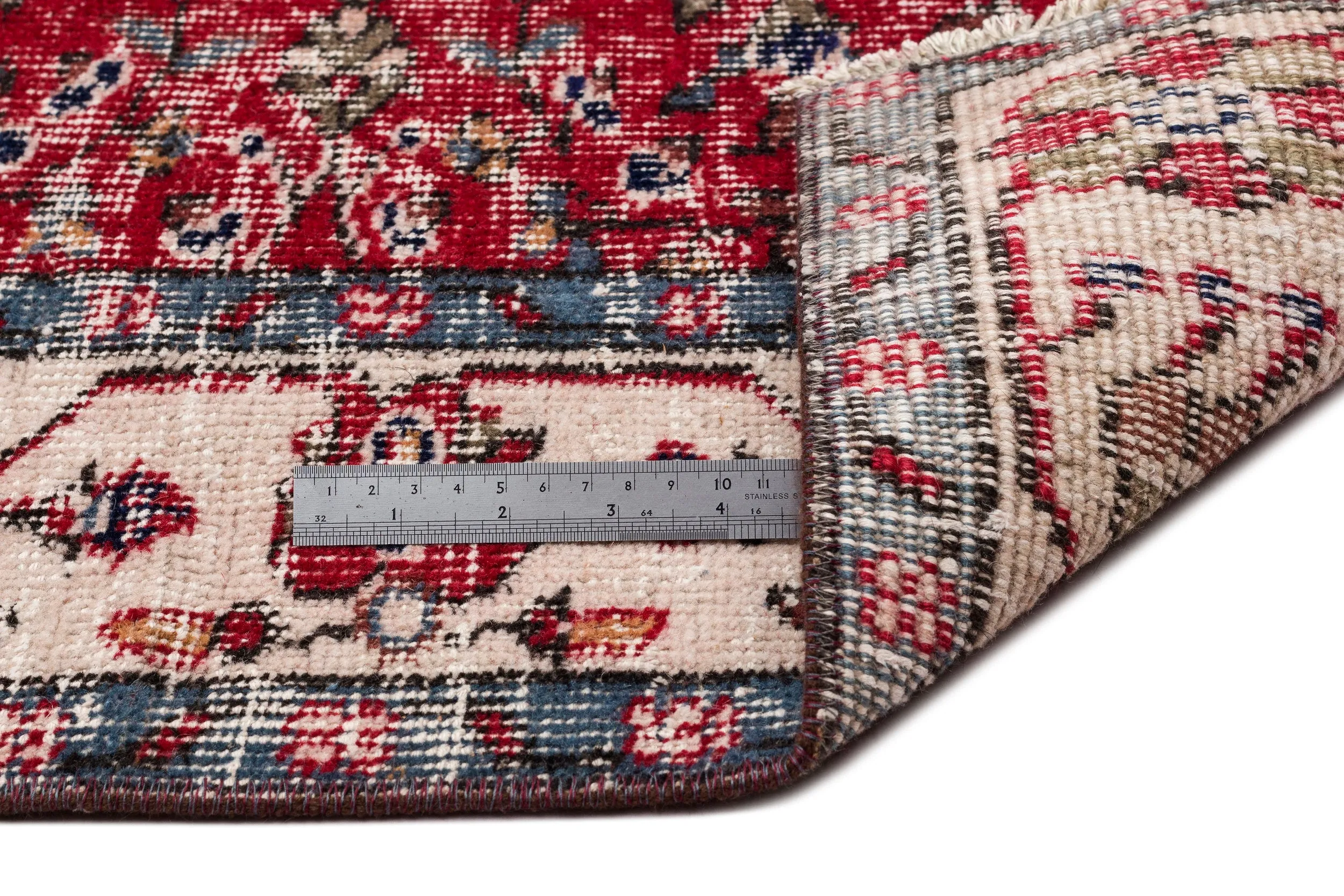 Retro Design Naturel Over Dyed Vintage Rug 5'5'' x 8'8'' ft 164 x 263 cm