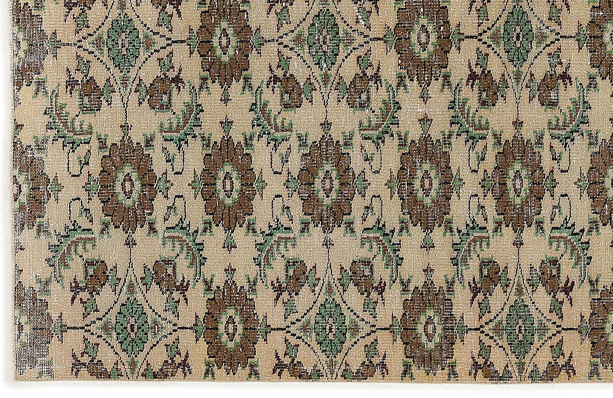 Retro Design Naturel Over Dyed Vintage Rug 5'6'' x 8'2'' ft 167 x 248 cm