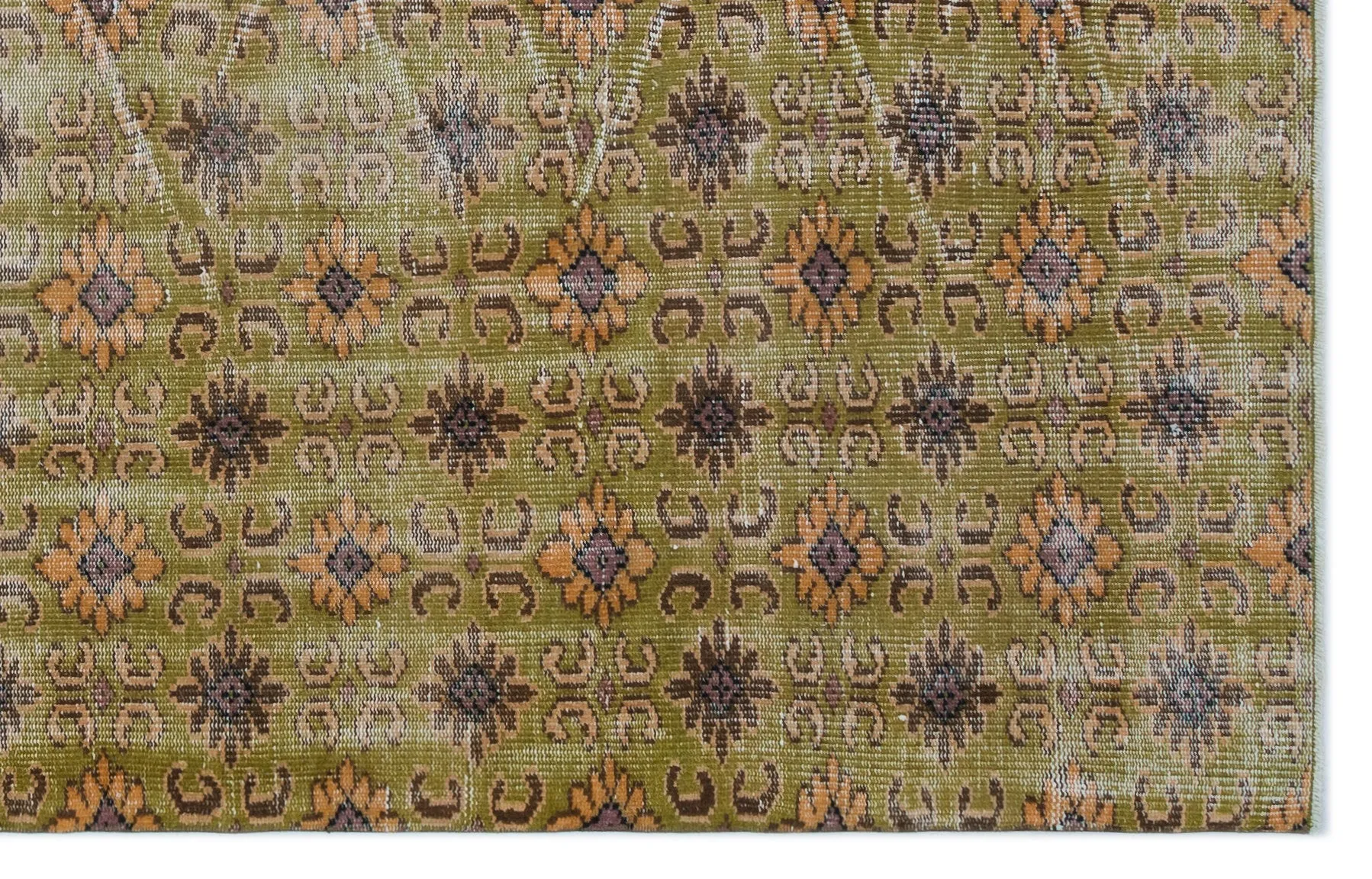 Retro Design Naturel Over Dyed Vintage Rug 5'6'' x 8'6'' ft 168 x 258 cm