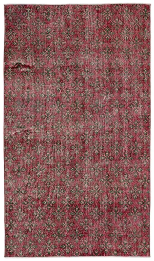 Retro Design Naturel Over Dyed Vintage Rug 5'6'' x 9'8'' ft 168 x 294 cm