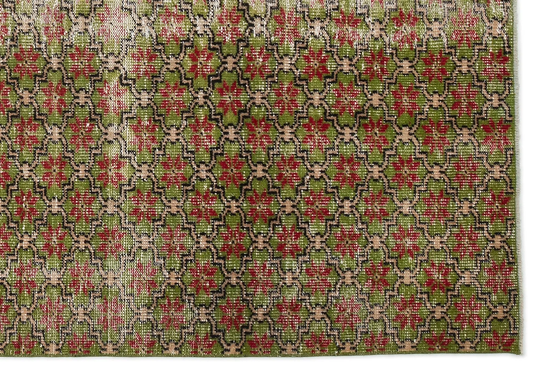Retro Design Naturel Over Dyed Vintage Rug 5'7'' x 8'3'' ft 171 x 251 cm