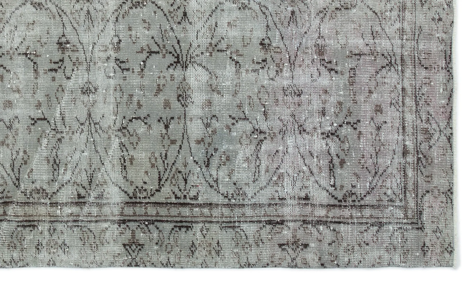 Retro Design Naturel Over Dyed Vintage Rug 5'7'' x 9'1'' ft 171 x 278 cm