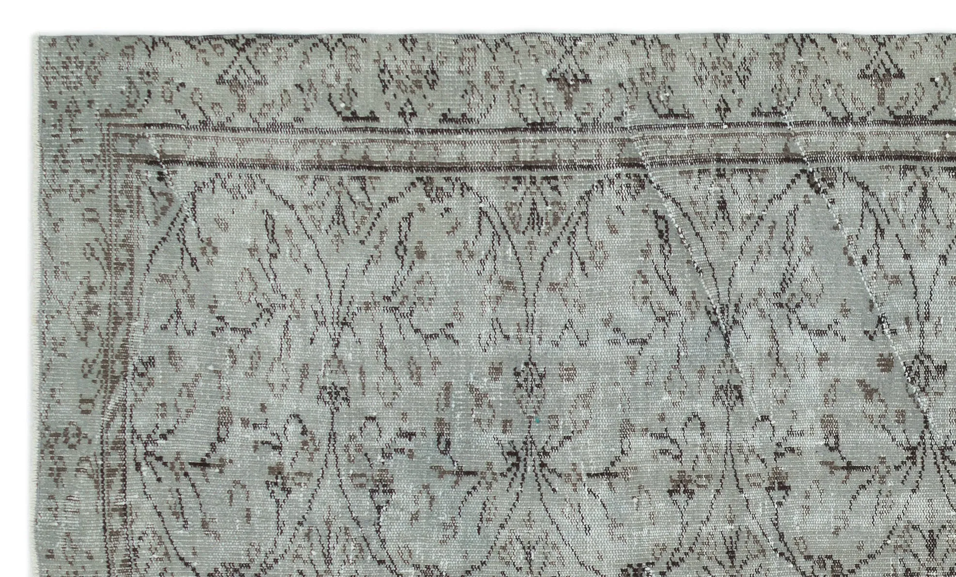 Retro Design Naturel Over Dyed Vintage Rug 5'7'' x 9'1'' ft 171 x 278 cm