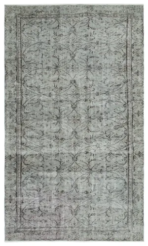 Retro Design Naturel Over Dyed Vintage Rug 5'7'' x 9'1'' ft 171 x 278 cm