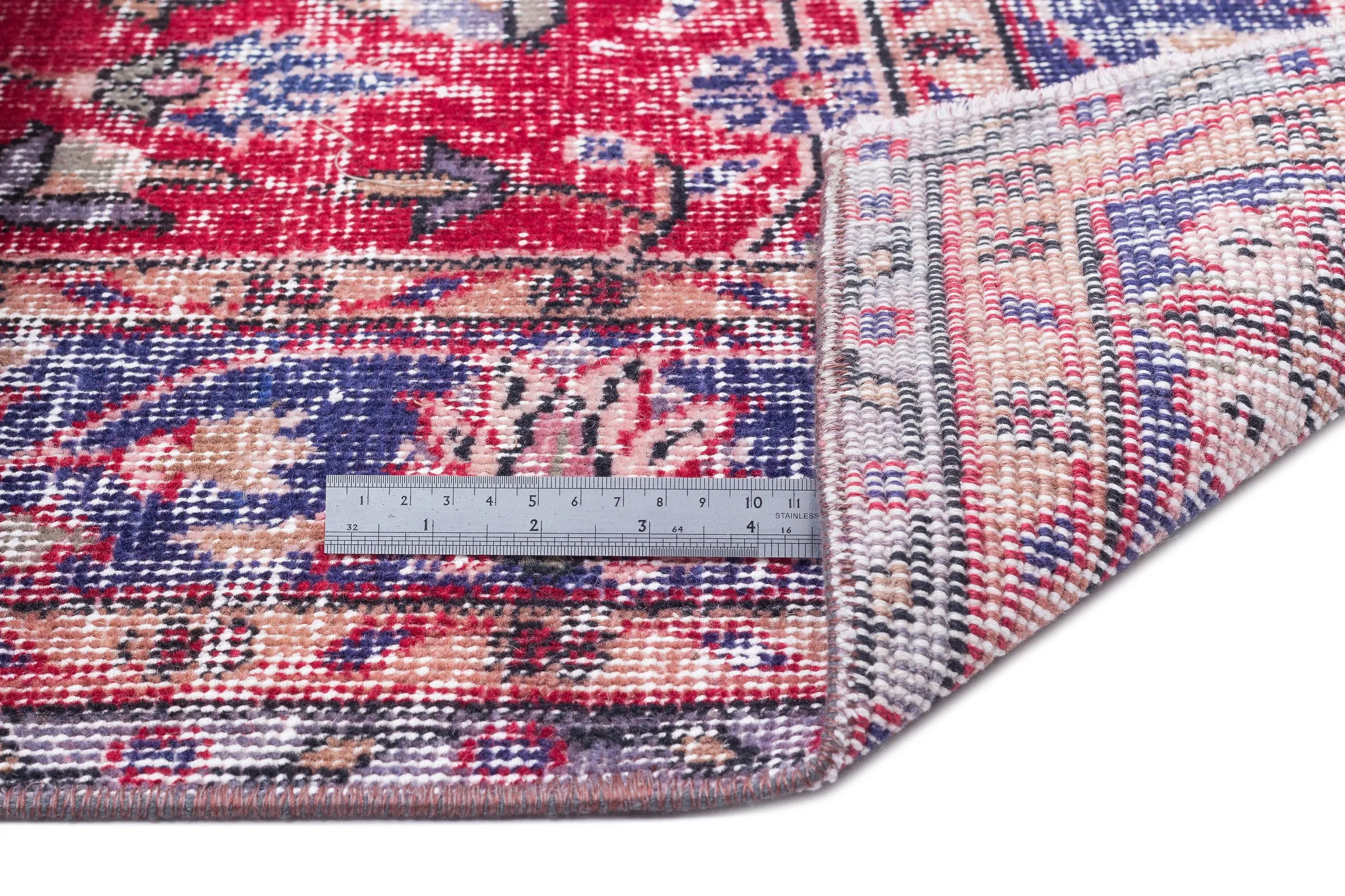 Retro Design Naturel Over Dyed Vintage Rug 5'7'' x 9'6'' ft 171 x 290 cm