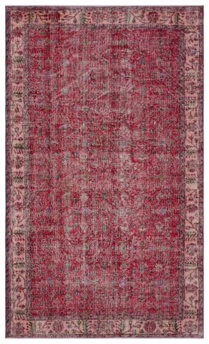 Retro Design Naturel Over Dyed Vintage Rug 5'9'' x 9'6'' ft 174 x 290 cm