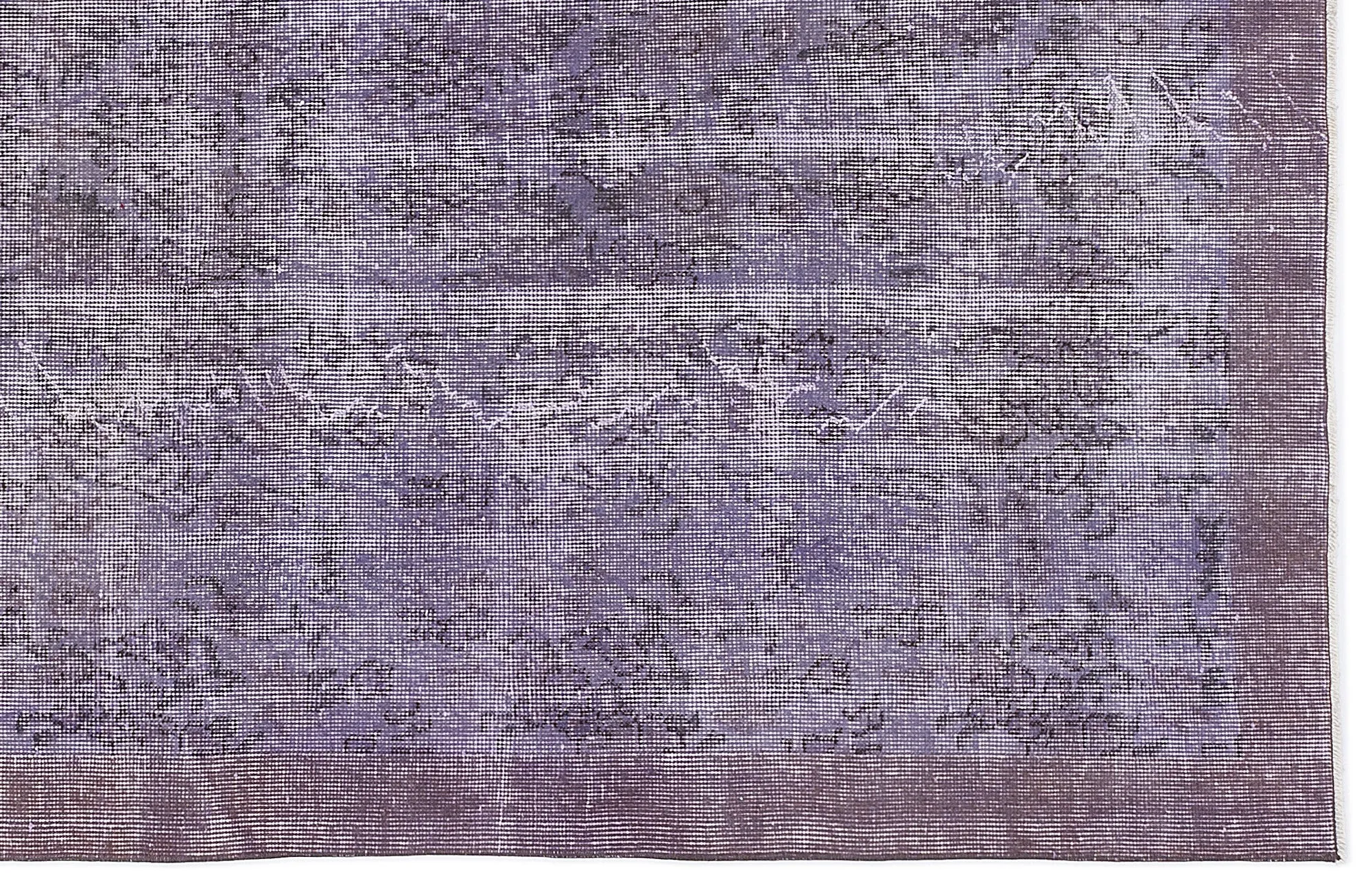 Retro Design Purple Over Dyed Vintage Rug 4'11'' x 8'4'' ft 150 x 253 cm
