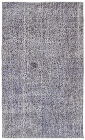 Retro Design Purple Over Dyed Vintage Rug 5'5'' x 8'11'' ft 164 x 273 cm