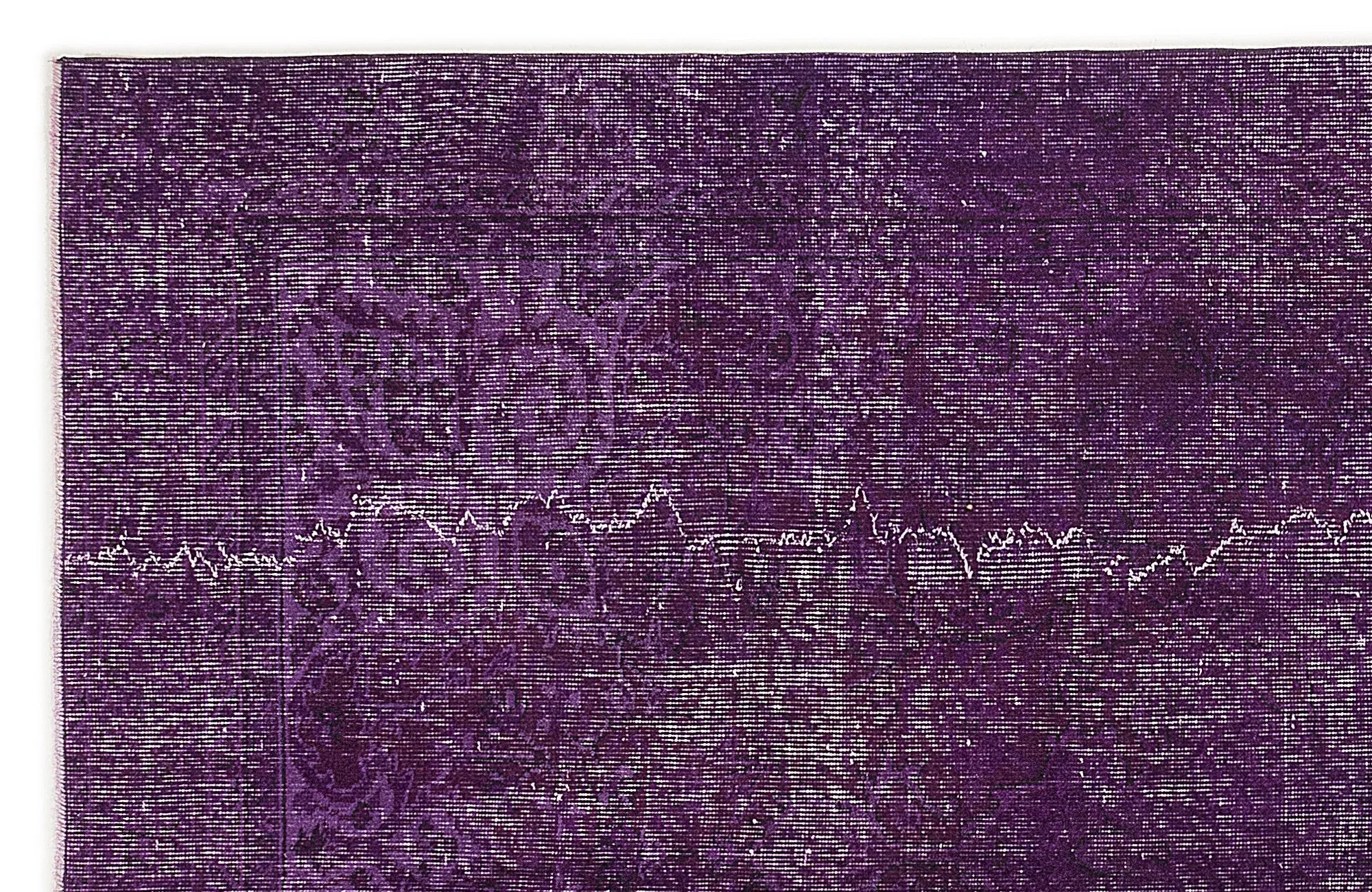 Retro Design Purple Over Dyed Vintage Rug 5'9'' x 9'1'' ft 174 x 277 cm