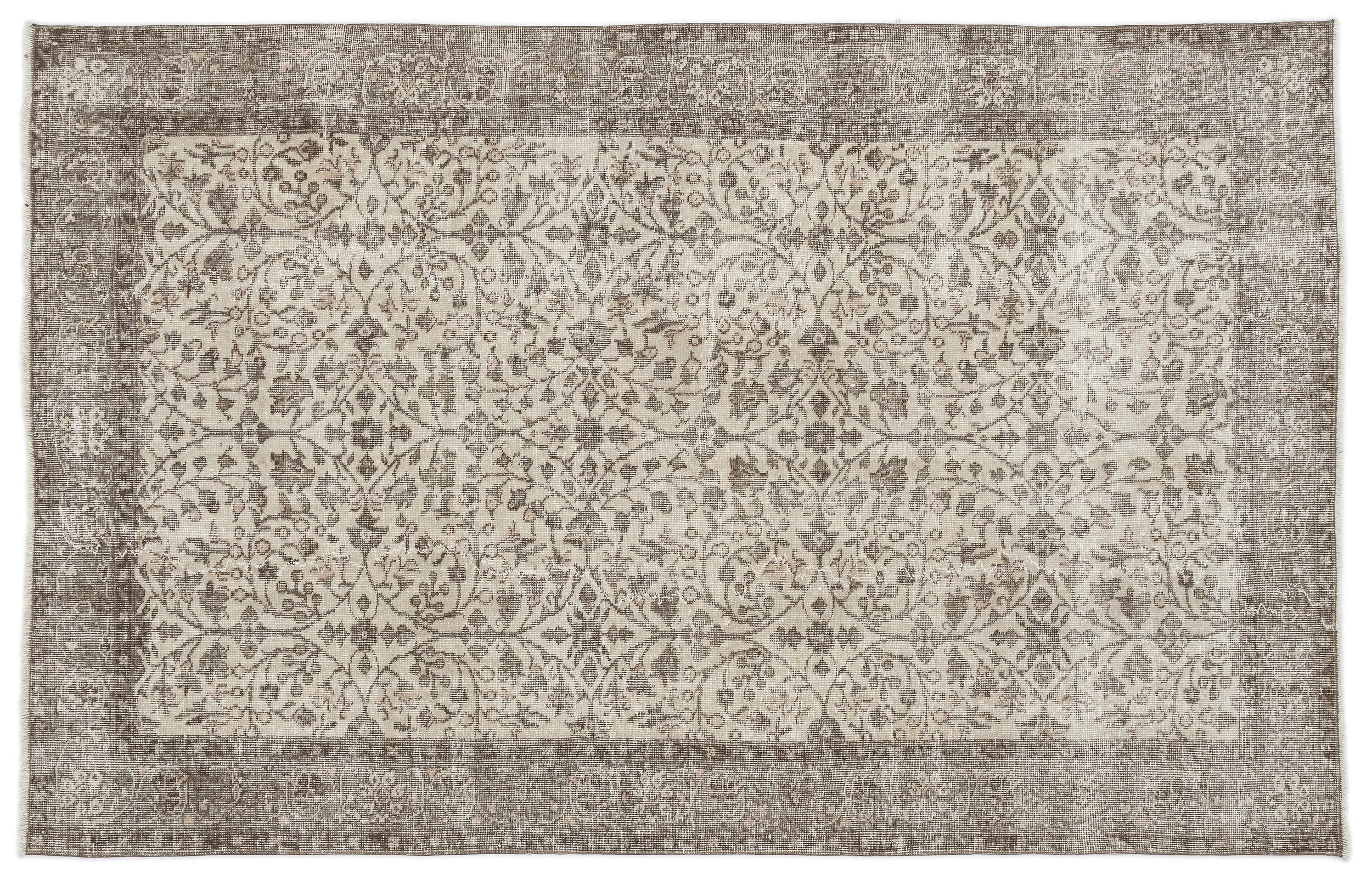 Retro Design Retro Design Beige Over Dyed Vintage Rug 5'11'' x 9'2'' ft 180 x 280 cm