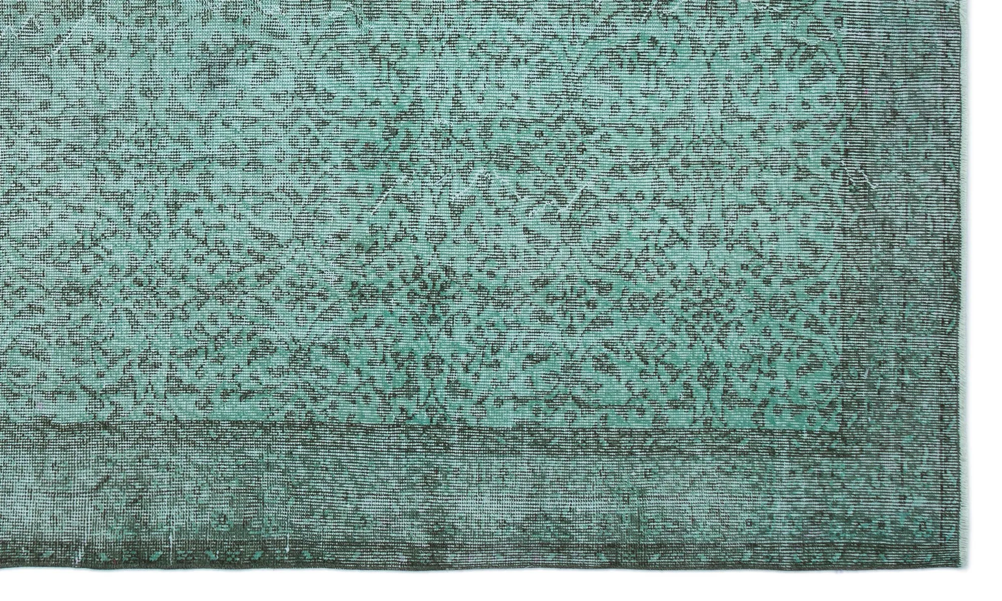 Retro Design Stone Blue Over Dyed Vintage Rug 5'8'' x 9'5'' ft 173 x 288 cm