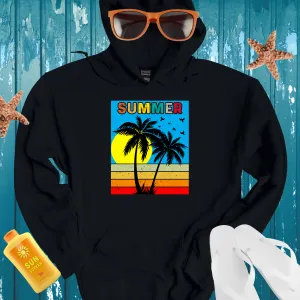 Retro Style Vintage Summer Scene Hoodie For Men Women