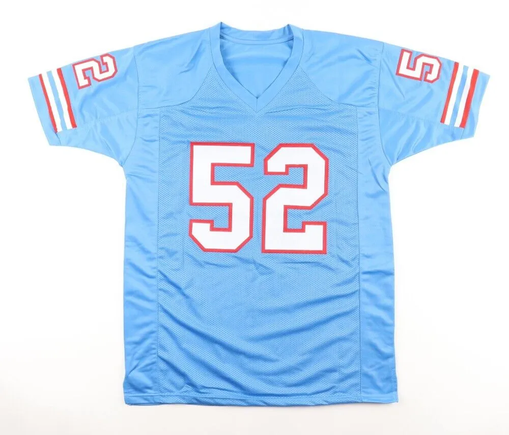 Robert Brazile Signed Houston Oilers Jersey Inscribed "HOF 18" (Schwartz COA)