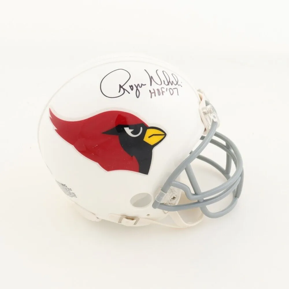 Roger Wehrli Signed St. Louis Cardinals Mini Helmet Inscribed HOF '07 (Schwartz)