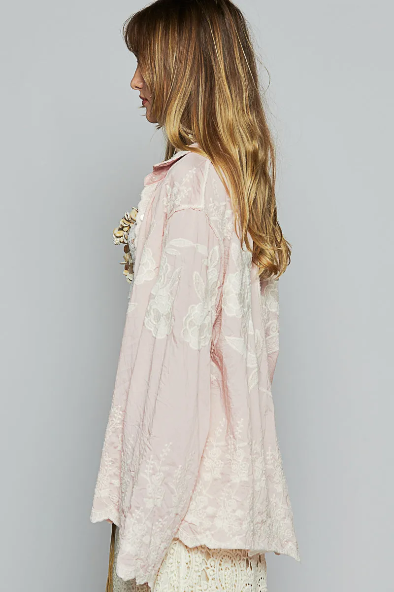 Rosewood Whimsy Embroidered Blouse