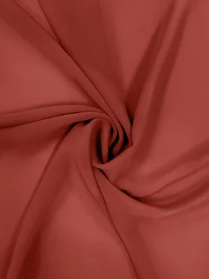 Rusty Red Chiffon Fabric By The 1/2 Yard