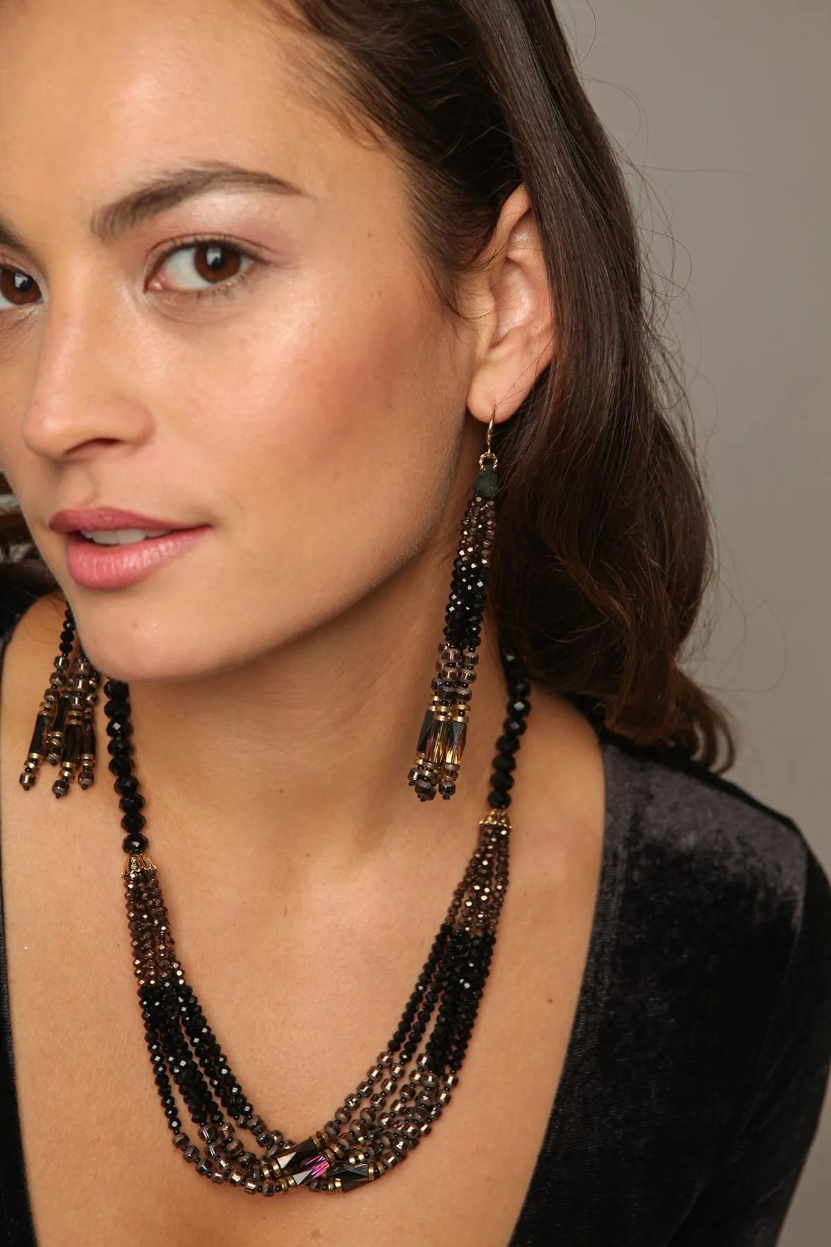 Sangria Beaded Necklace