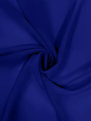 Sapphire Blue Chiffon Fabric By The 1/2 Yard