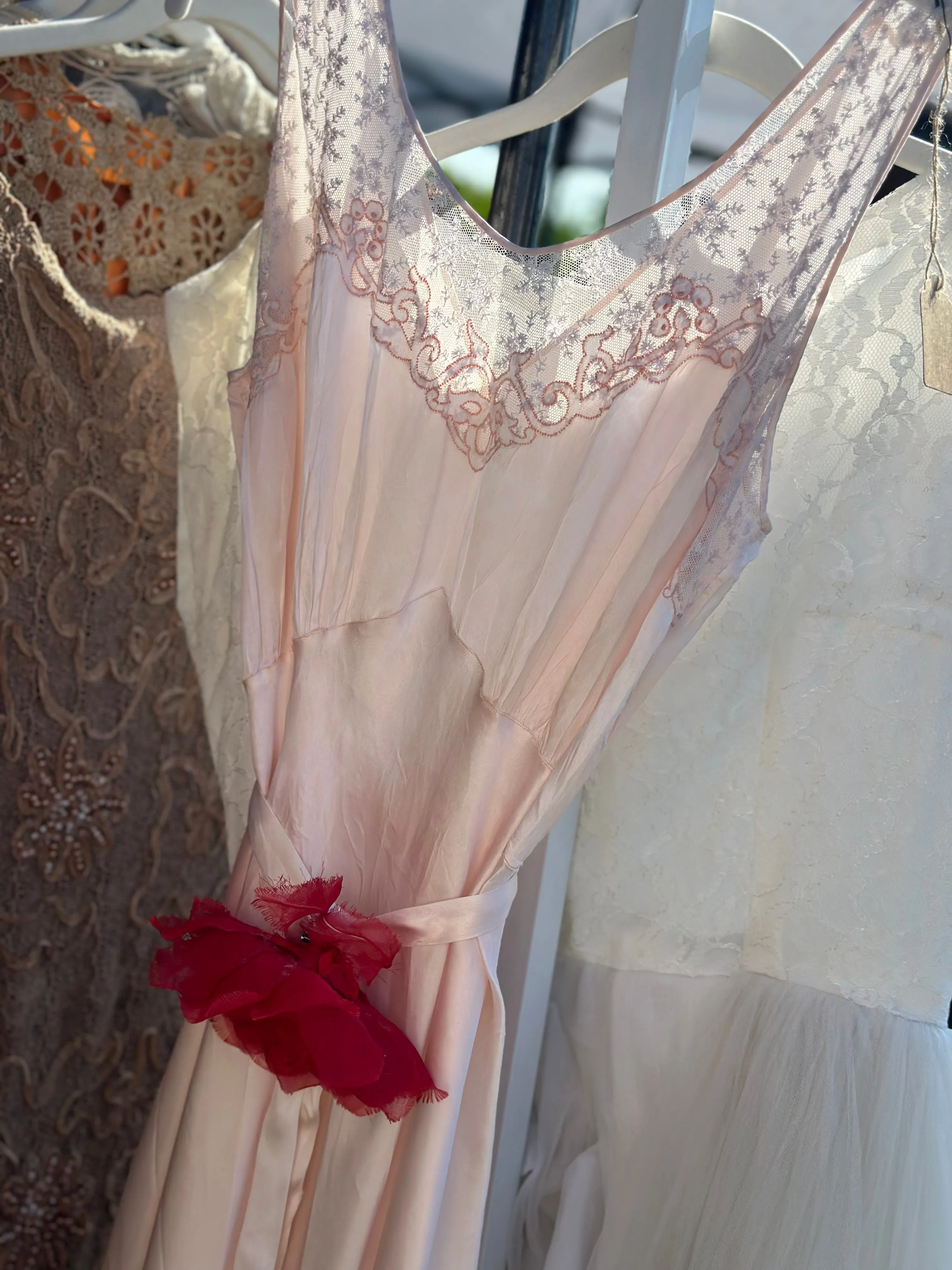 Satin Nightgown Light Pink - 40s - 40Z
