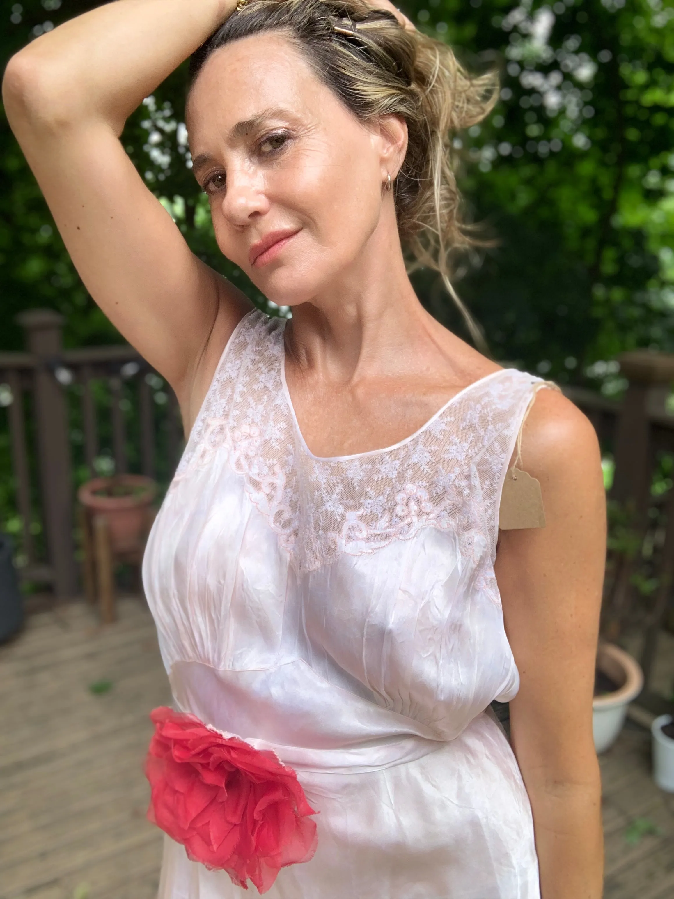 Satin Nightgown Light Pink - 40s - 40Z